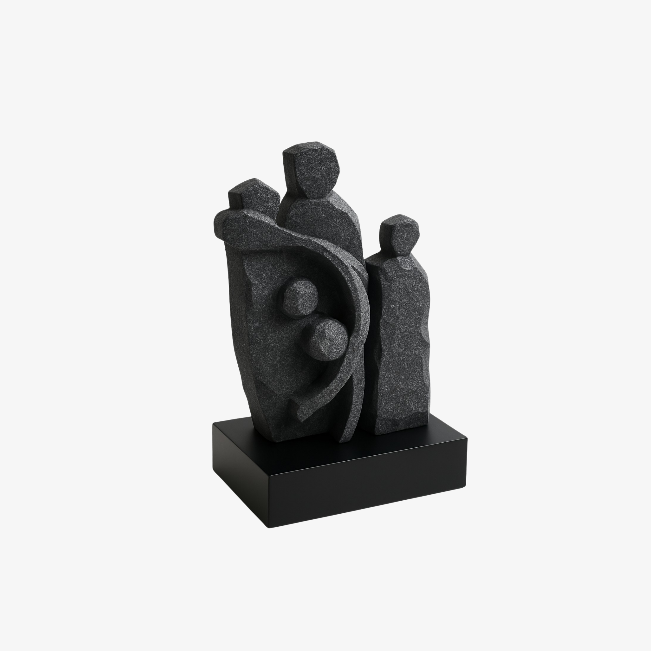 Trofeo familiar en piedra - Premio único para torneos familiares deportivos